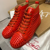 Authentic Christian Louboutin Capucine Leather Spikes Sneakers 10UK 44 10 11US