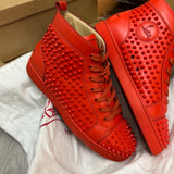 Authentic Christian Louboutin Capucine Leather Spikes Sneakers 10UK 44 10 11US
