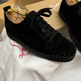Authentic Christian Louboutin Black Suede sneakers 8UK 8 42 9US