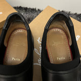 Authentic Christian Louboutin Black Monk Leather Shoes 7.5UK 41.5 8.5US