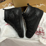 Authentic Christian Louboutin Black Leather Sneakers 7UK 41 8US