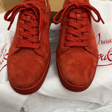Authentic Christian Louboutin Tomette Red Suede sneakers 8.5UK 42.5 8.5