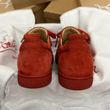 Authentic Christian Louboutin Tomette Red Suede sneakers 8.5UK 42.5 8.5